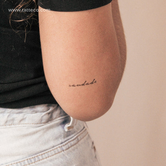 Saudade Semi-Permanent Tattoo - Set of 2