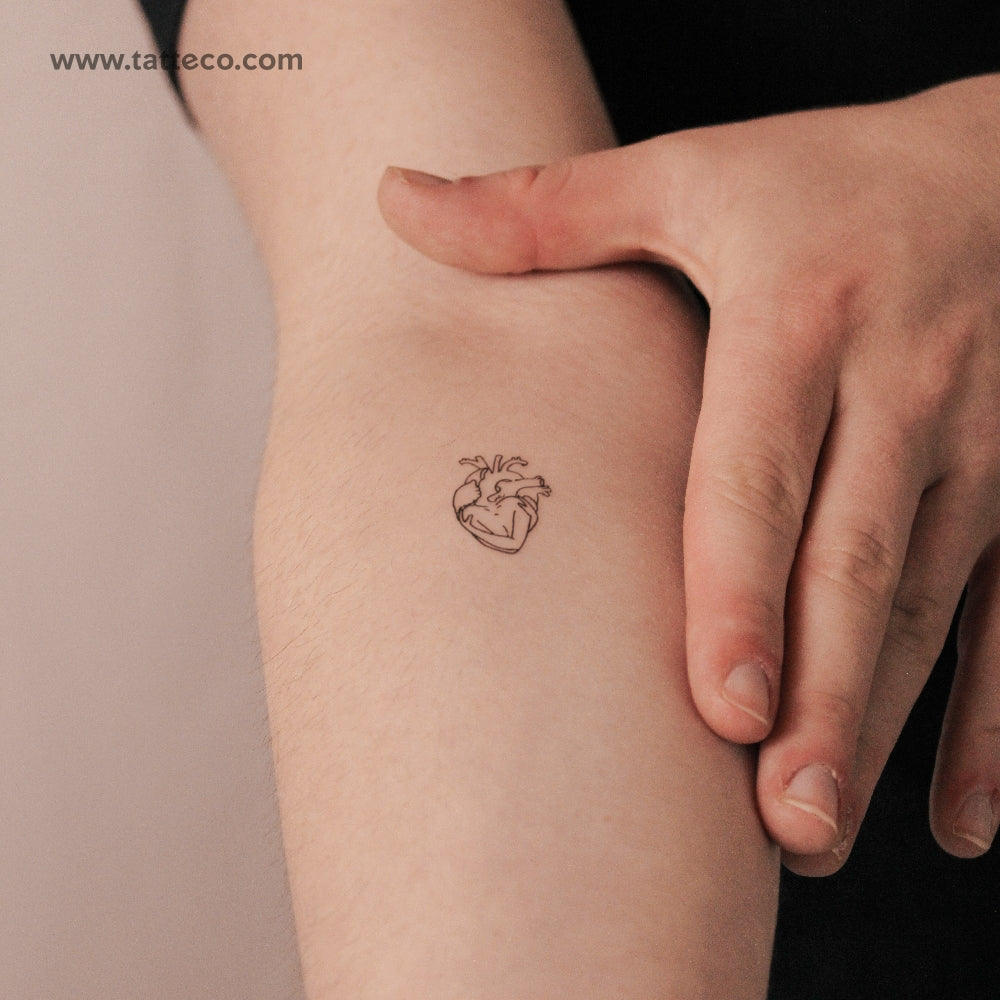 Self-Love Heart Semi-Permanent Tattoo - Set of 2