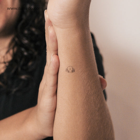 Tiny Octopus Semi-Permanent Tattoo - Set of 2