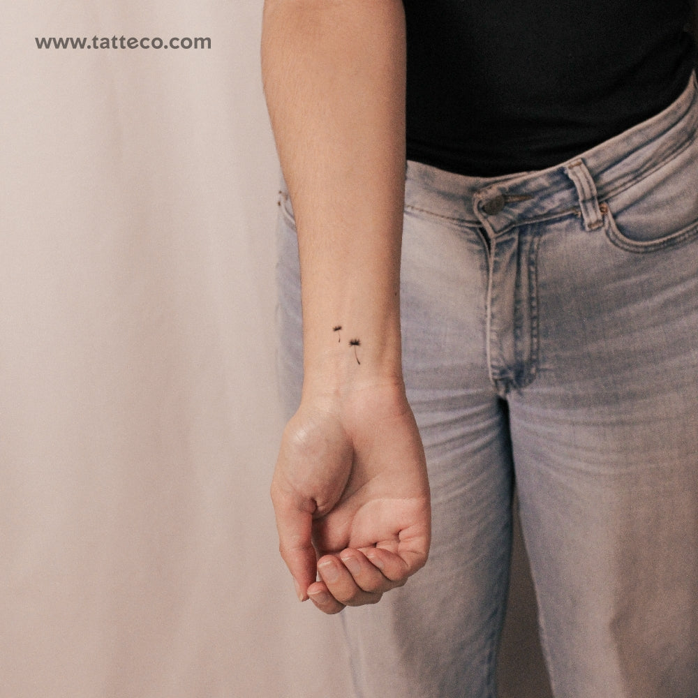 Dandelion Seed Couple Semi-Permanent Tattoo - Set of 2