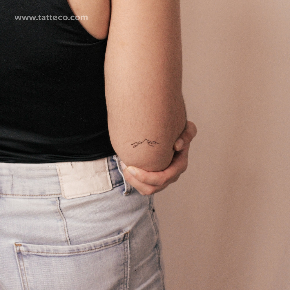 Mountain Peak Semi-Permanent Tattoo - Set of 2