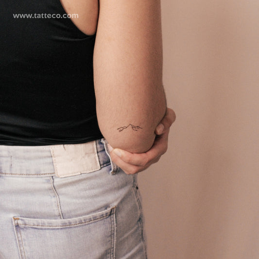 Mountain Peak Semi-Permanent Tattoo - Set of 2