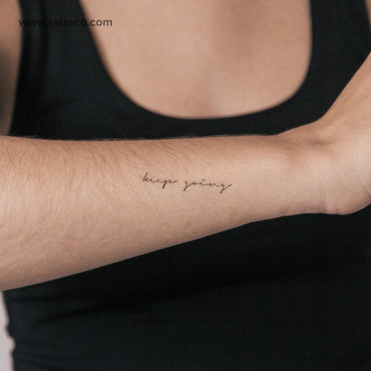 Keep Going Semi-Permanent Tattoo - Set of 2