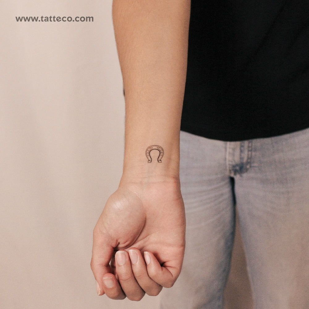 Tatuaje semipermanente de herradura - Juego de 2