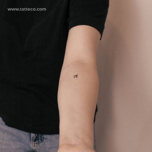 Small Pi Number Semi-Permanent Tattoo - Set of 2