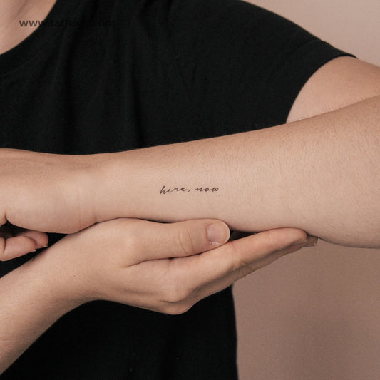 Tatuaje semipermanente "Aquí, ahora" - Juego de 2