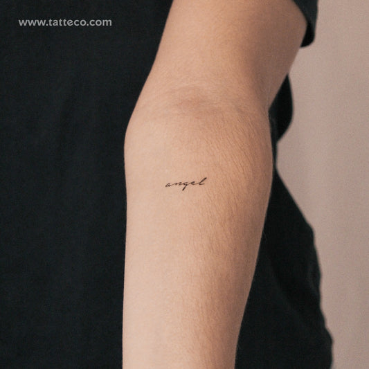 Tatuaje semipermanente de ángel - Juego de 2