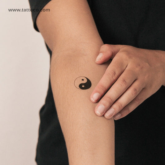 Yin Yang Semi-Permanent Tattoo - Set of 2