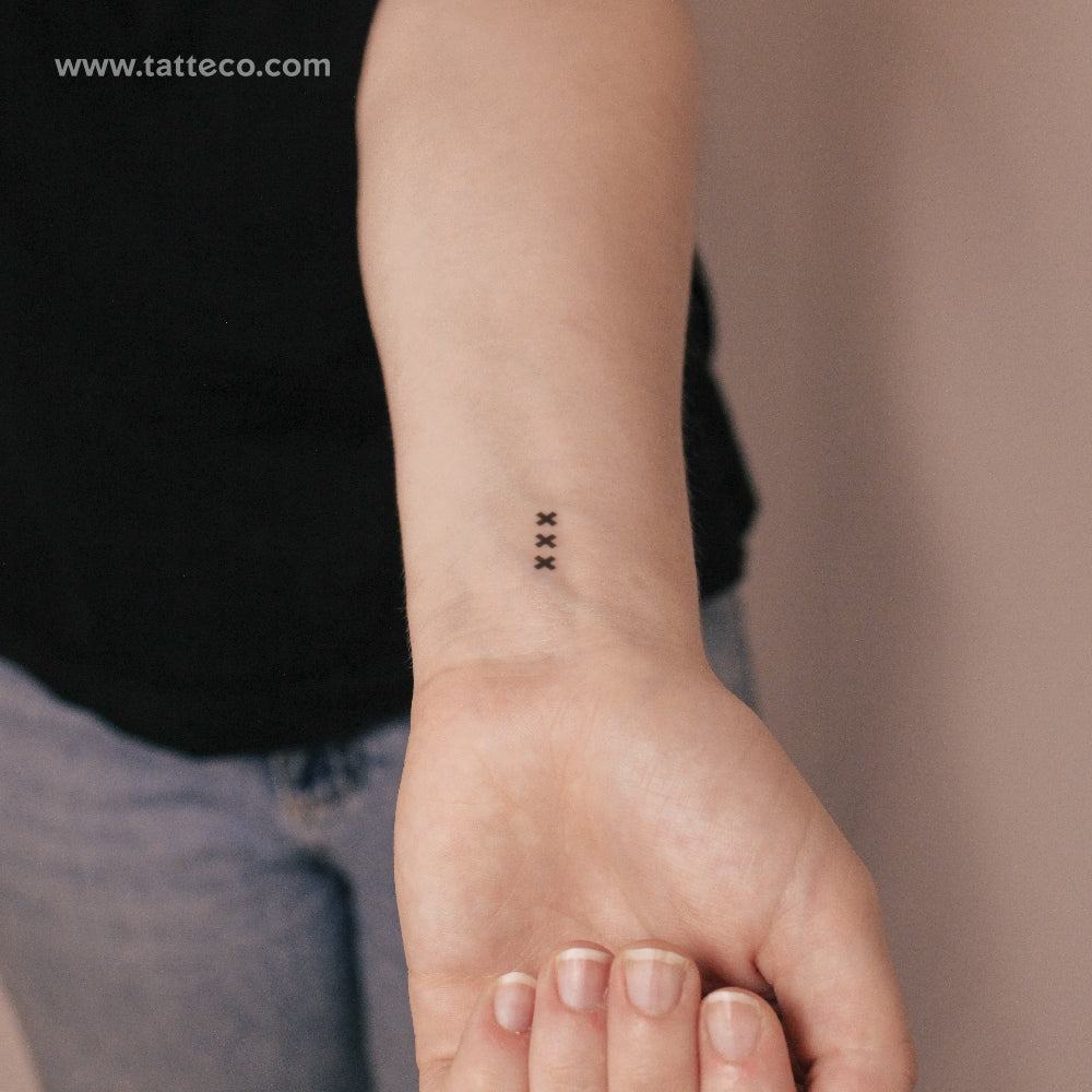 Amsterdam XXX Semi-Permanent Tattoo - Set of 2