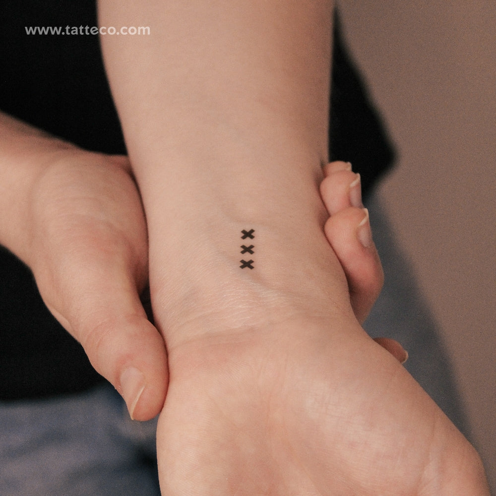 Amsterdam XXX Semi-Permanent Tattoo - Set of 2
