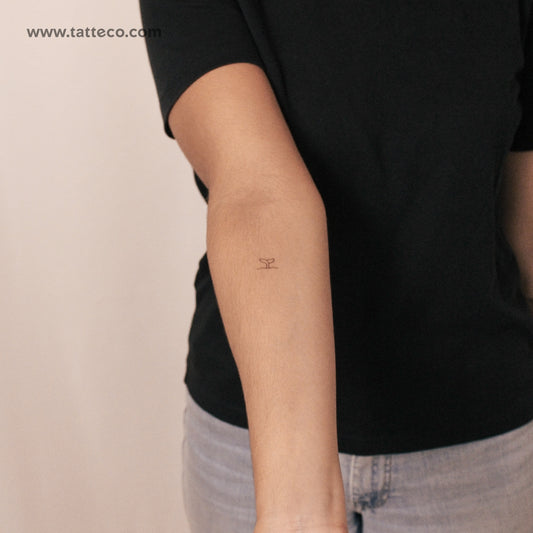 Whale Tail Semi-Permanent Tattoo - Set of 2