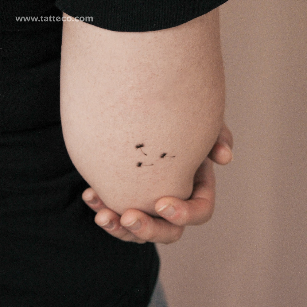 Three Dandelion Seeds Semi-Permanent Tattoo - Set of 2