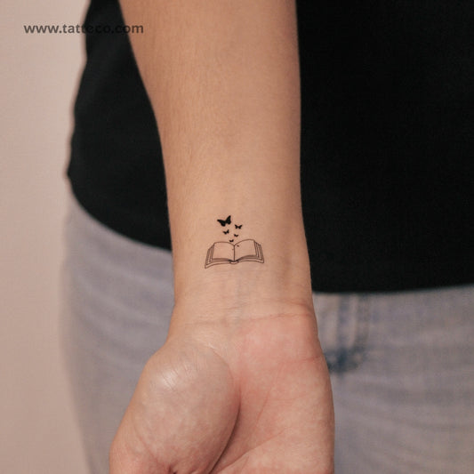 Butterfly Book Semi-Permanent Tattoo - Set of 2
