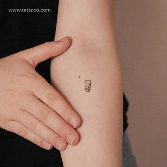 Pooh Bear Semi-Permanent Tattoo - Set of 2