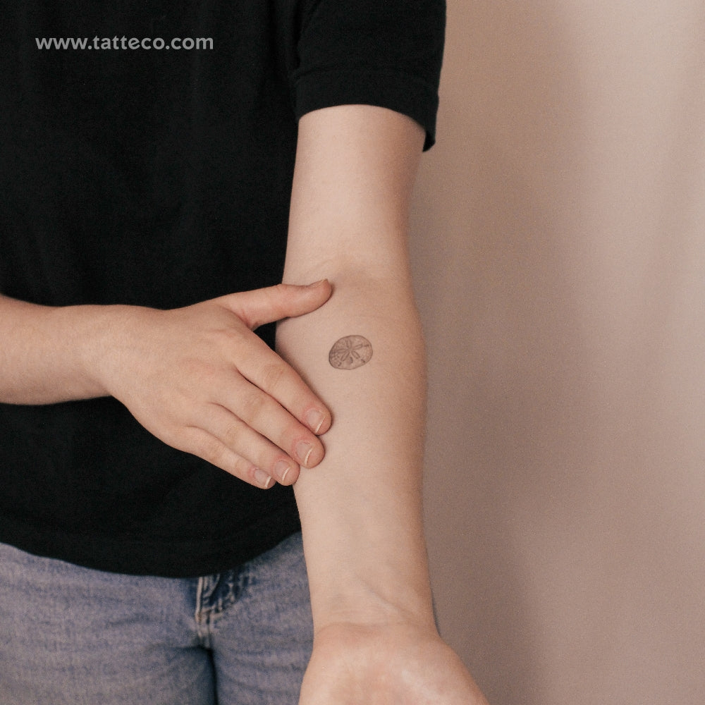 Sand Dollar Semi-Permanent Tattoo - Set of 2