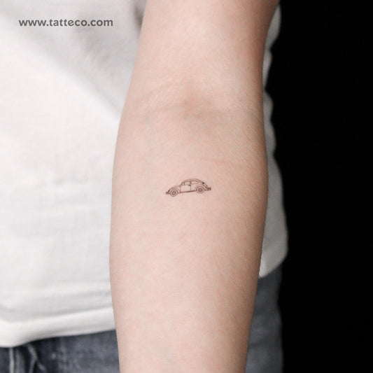 Volkswagen Beetle Type 1 Semi-Permanent Tattoo - Set of 2