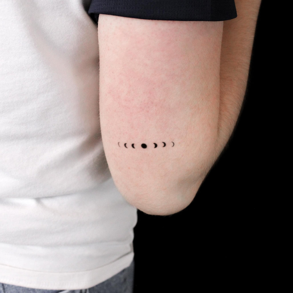Minimalist Moon Phases Semi-Permanent Tattoo - Set of 2