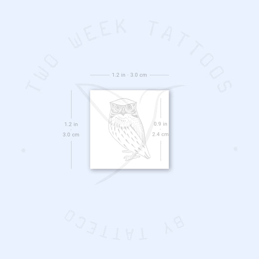 Owl Semi-Permanent Tattoo - Set of 2