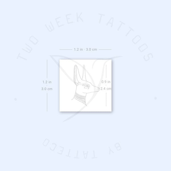 Anubis Semi-Permanent Tattoo - Set of 2