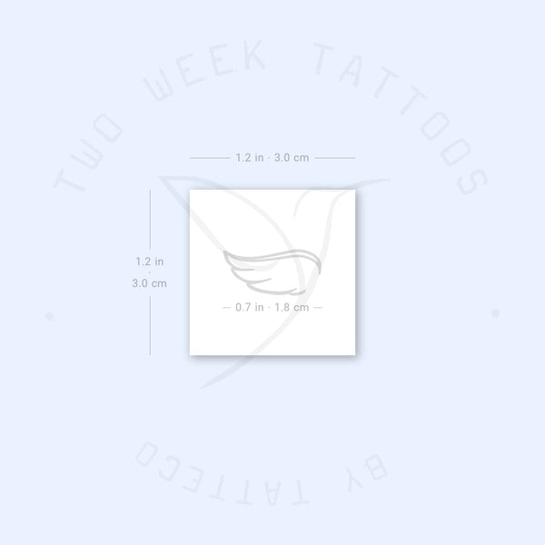 Small Right Wing Semi-Permanent Tattoo - Set of 2