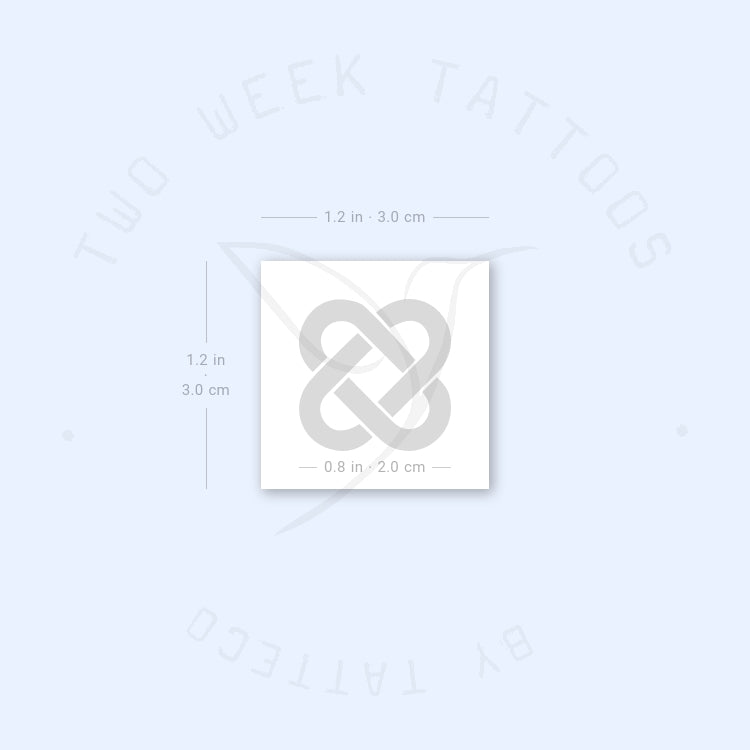 Little Celtic Love Knot Semi-Permanent Tattoo - Set of 2