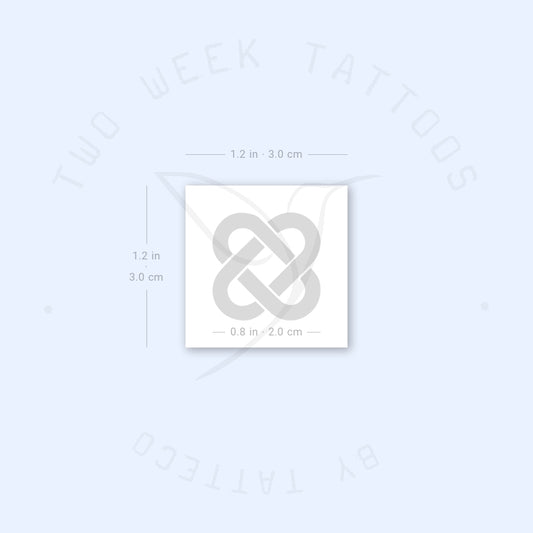 Little Celtic Love Knot Semi-Permanent Tattoo - Set of 2