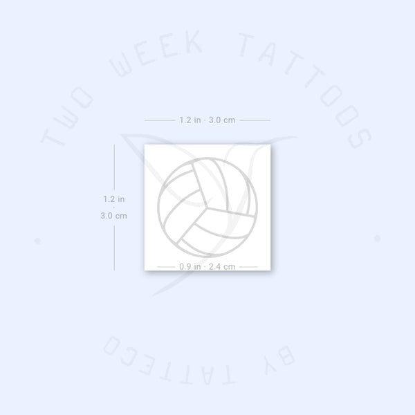 Volleyball Semi-Permanent Tattoo - Set of 2
