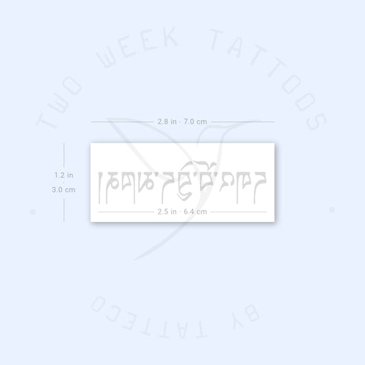 Tatuaje semipermanente tibetano para "amante" - Juego de 2