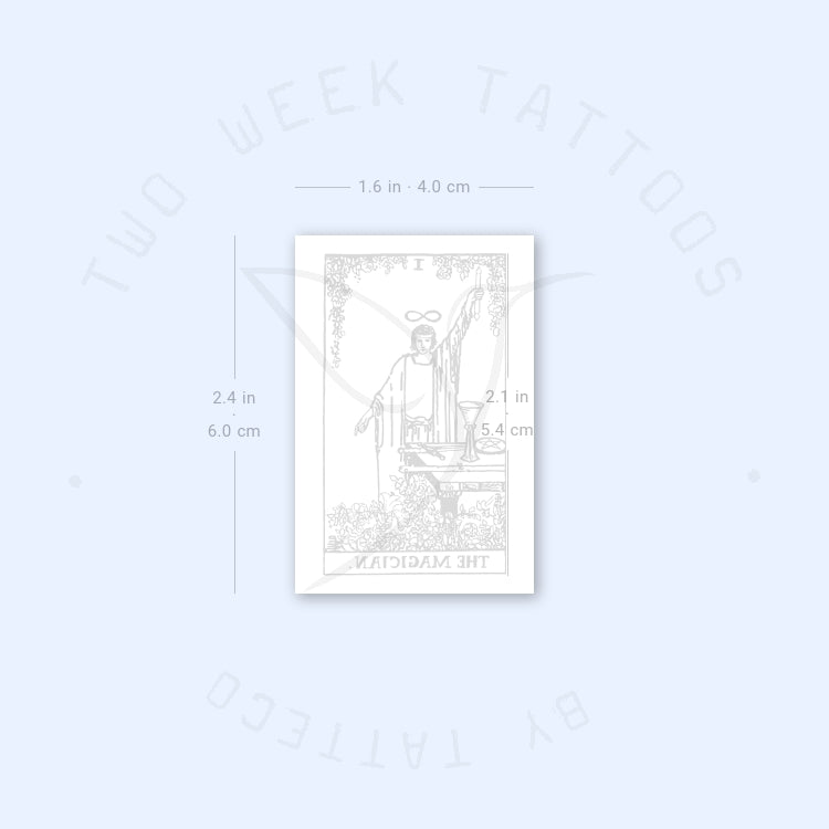 The Magician Tarot Card Semi-Permanent Tattoo - Set of 2