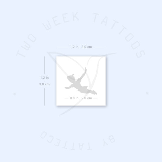 Peter Pan Silhouette Semi-Permanent Tattoo - Set of 2