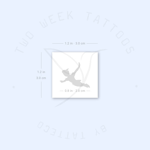 Peter Pan Silhouette Semi-Permanent Tattoo - Set of 2