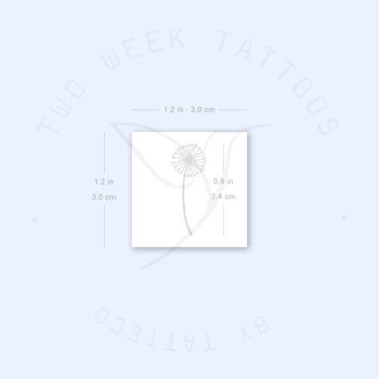 Little Dandelion Semi-Permanent Tattoo - Set of 2