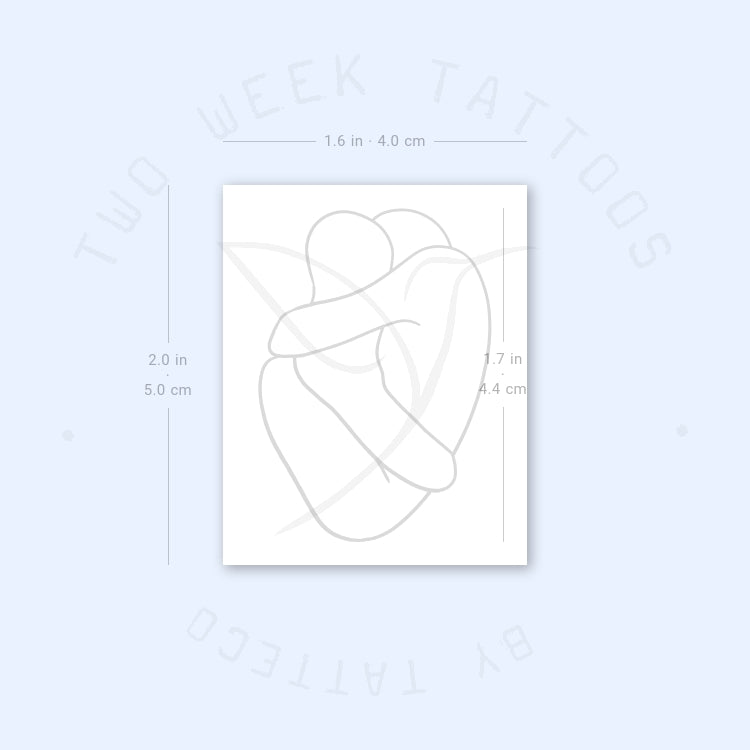 Anatomical Hug Semi-Permanent Tattoo - Set of 2