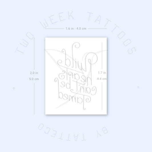 Tatuaje semipermanente "Corazones salvajes que no se pueden domar" - Juego de 2