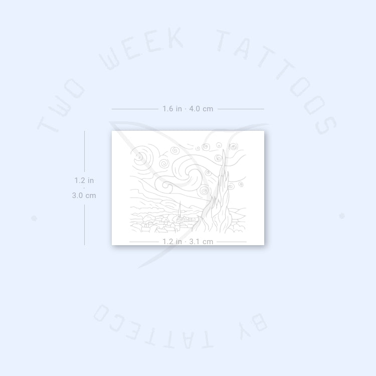 Starry Night Semi-Permanent Tattoo - Set of 2