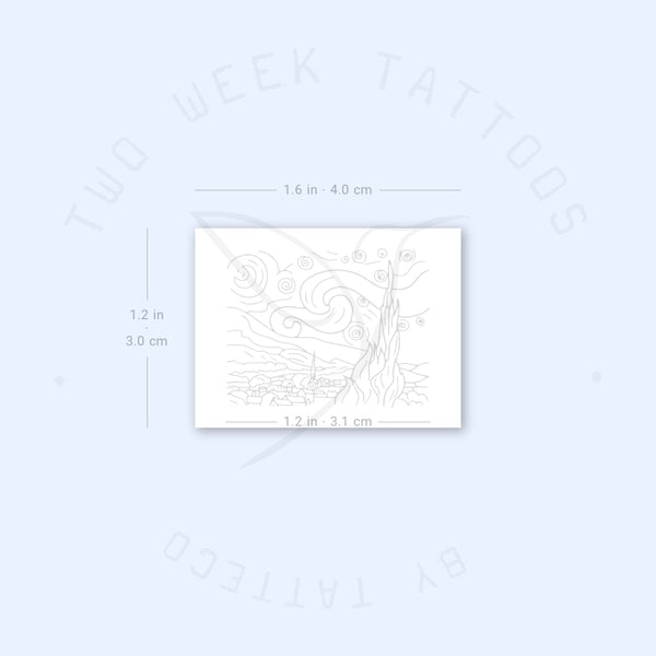 Starry Night Semi-Permanent Tattoo - Set of 2