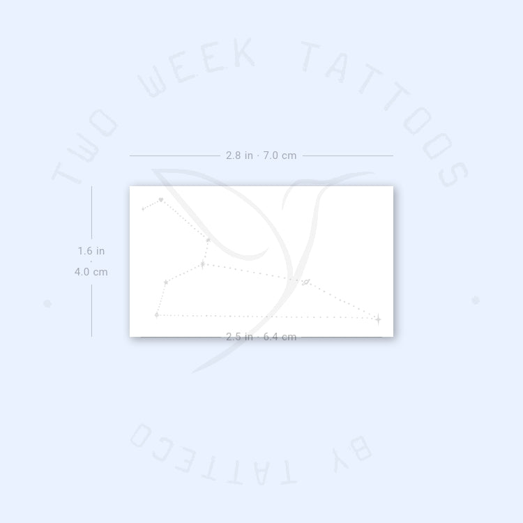 Leo Dots Constellation Semi-Permanent Tattoo - Set of 2