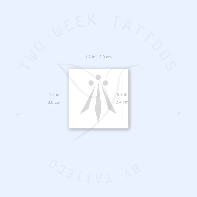 Celtic Awen Symbol Semi-Permanent Tattoo - Set of 2