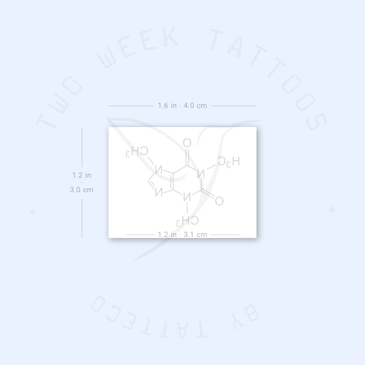 Caffeine Semi-Permanent Tattoo - Set of 2
