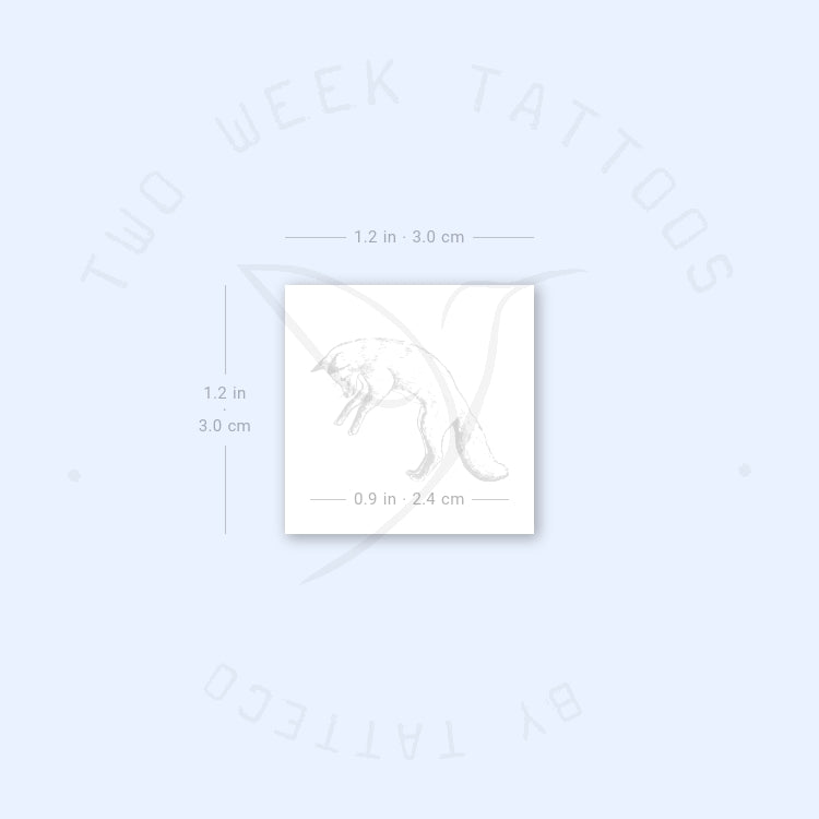 Diving Fox Semi-Permanent Tattoo - Set of 2