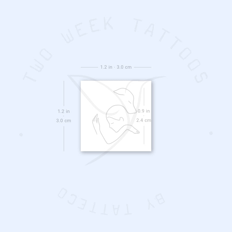 Tatuaje semipermanente de mejores amigas (juego de 2)
