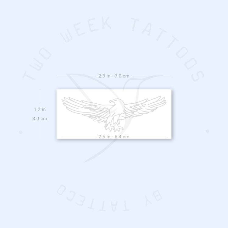 Tatuaje semipermanente de águila - Juego de 2