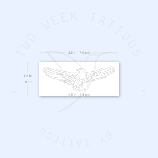 Tatuaje semipermanente de águila - Juego de 2