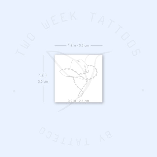 Cowboy Hat Semi-Permanent Tattoo - Set of 2