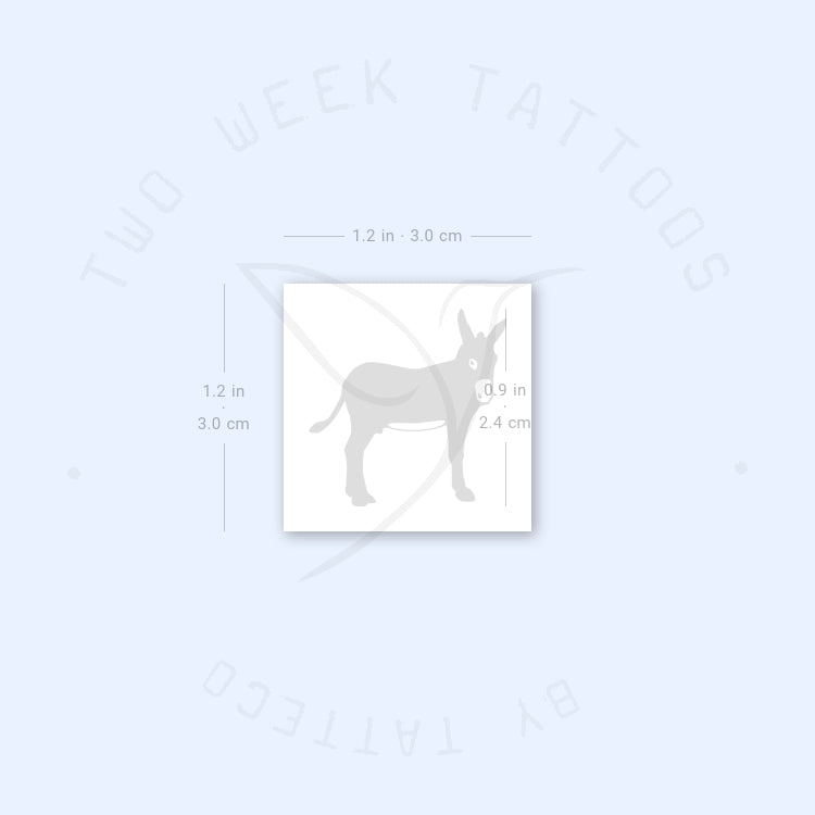 Donkey Semi-Permanent Tattoo - Set of 2