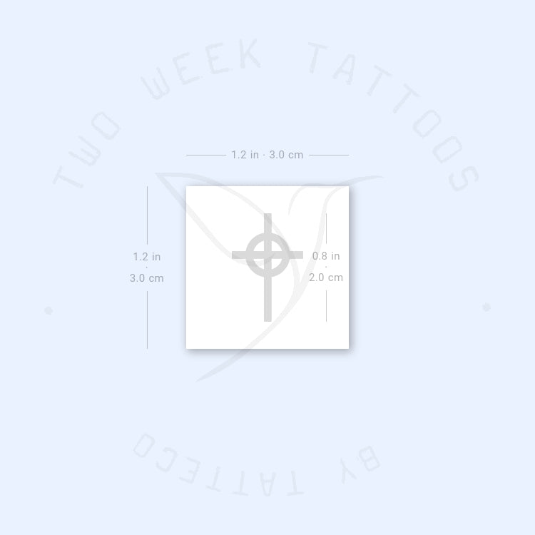 Celtic Cross Semi-Permanent Tattoo - Set of 2