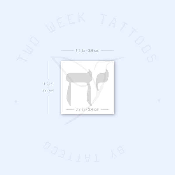 Chai Semi-Permanent Tattoo - Set of 2