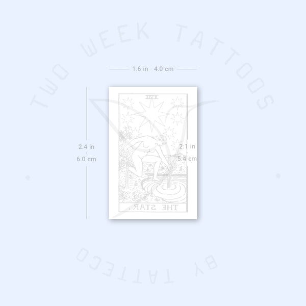 The Star Tarot Card Semi-Permanent Tattoo - Set of 2