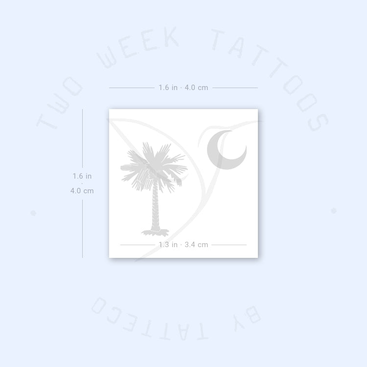 South Carolina Semi-Permanent Tattoo - Set of 2