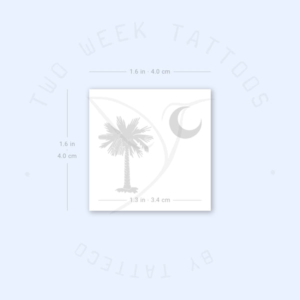 South Carolina Semi-Permanent Tattoo - Set of 2